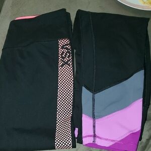 Victoria's Secret Purple and Black Athletic Shorts